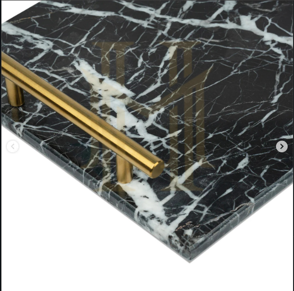 Black Marble Serving Tray (11 x 7 inches)