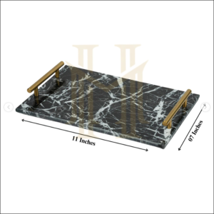 Black Marble Serving Tray (11 x 7 inches) - Image 5