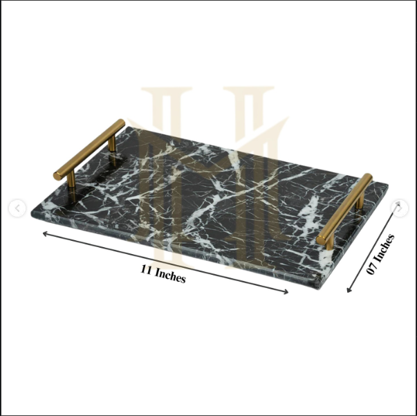 Black Marble Serving Tray (11 x 7 inches)