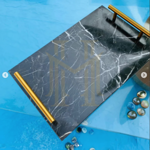 Black Marble Serving Tray (11 x 7 inches) - Image 6